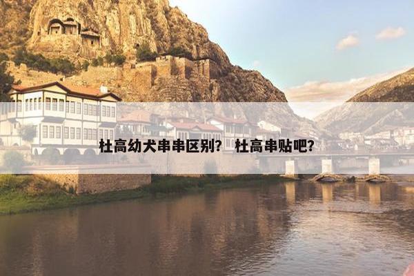 杜高幼犬串串区别？ 杜高串贴吧？