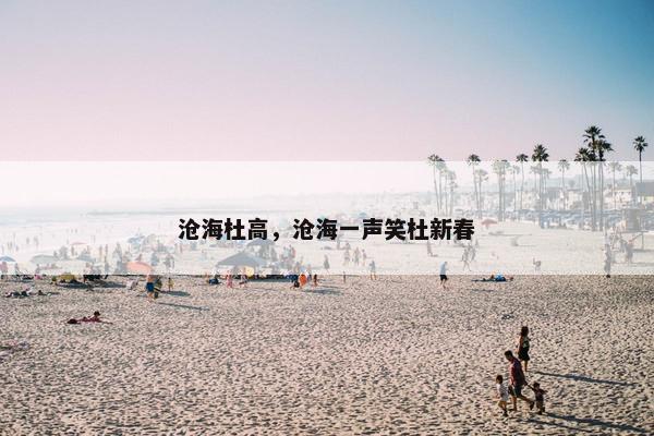 沧海杜高，沧海一声笑杜新春