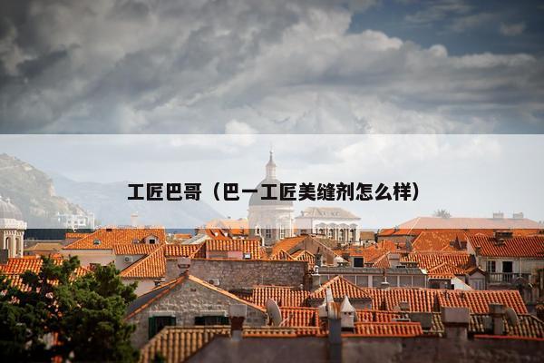 工匠巴哥（巴一工匠美缝剂怎么样）