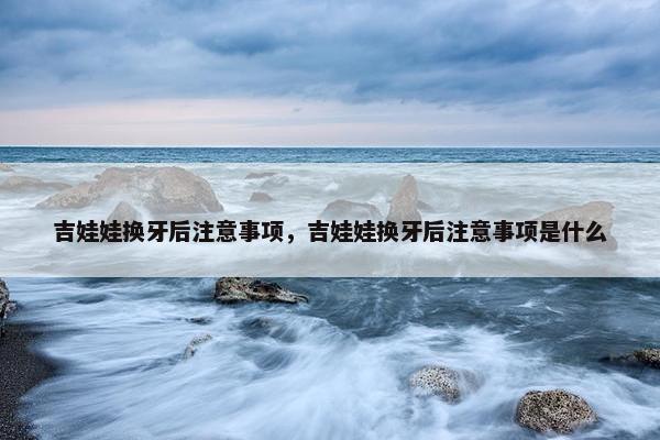 吉娃娃换牙后注意事项，吉娃娃换牙后注意事项是什么