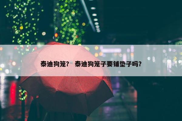 泰迪狗笼？ 泰迪狗笼子要铺垫子吗？