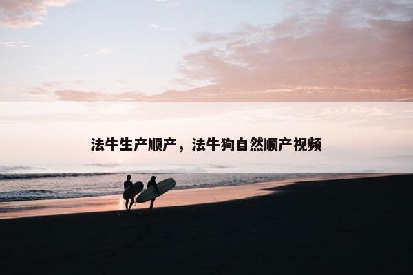 法牛生产顺产，法牛狗自然顺产视频