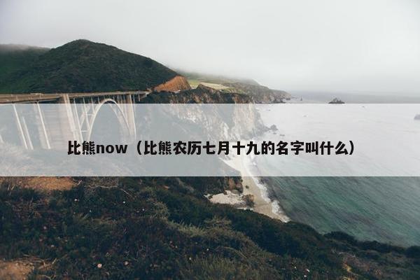 比熊now（比熊农历七月十九的名字叫什么）