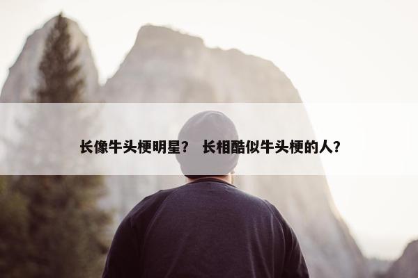 长像牛头梗明星？ 长相酷似牛头梗的人？