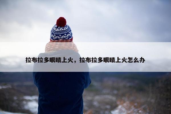 拉布拉多眼睛上火，拉布拉多眼睛上火怎么办