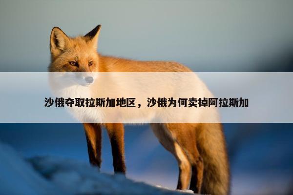 沙俄夺取拉斯加地区，沙俄为何卖掉阿拉斯加
