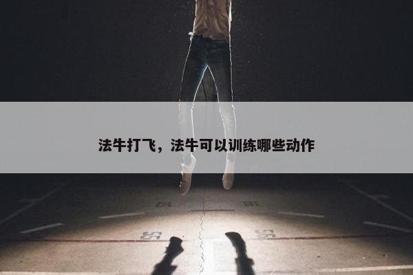 法牛打飞，法牛可以训练哪些动作