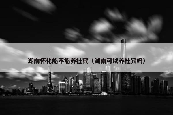 湖南怀化能不能养杜宾（湖南可以养杜宾吗）