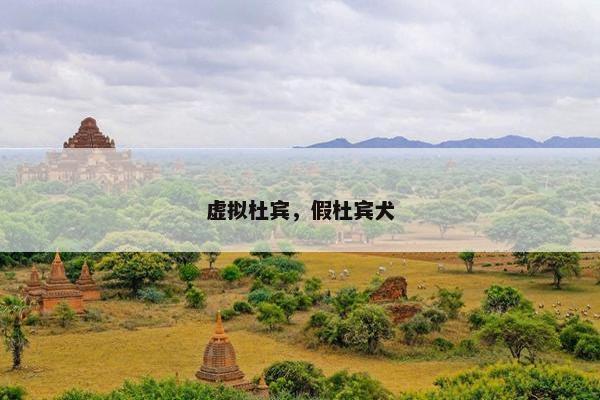 虚拟杜宾，假杜宾犬