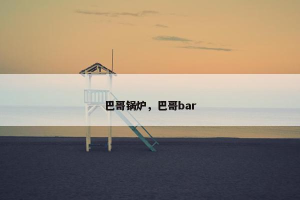 巴哥锅炉，巴哥bar