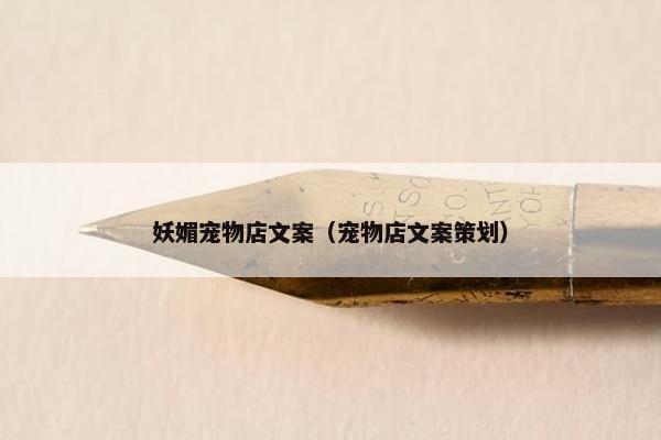 妖媚宠物店文案（宠物店文案策划）
