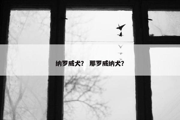 纳罗威犬？ 那罗威纳犬？