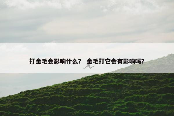 打金毛会影响什么？ 金毛打它会有影响吗？