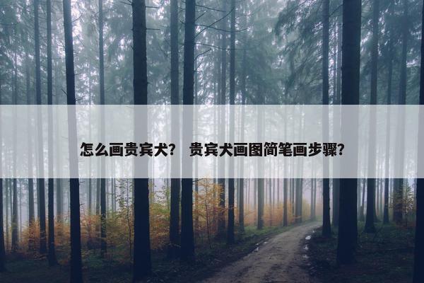 怎么画贵宾犬？ 贵宾犬画图简笔画步骤？