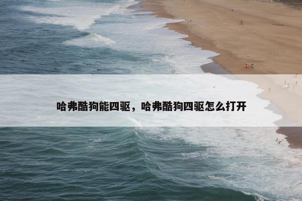 哈弗酷狗能四驱，哈弗酷狗四驱怎么打开