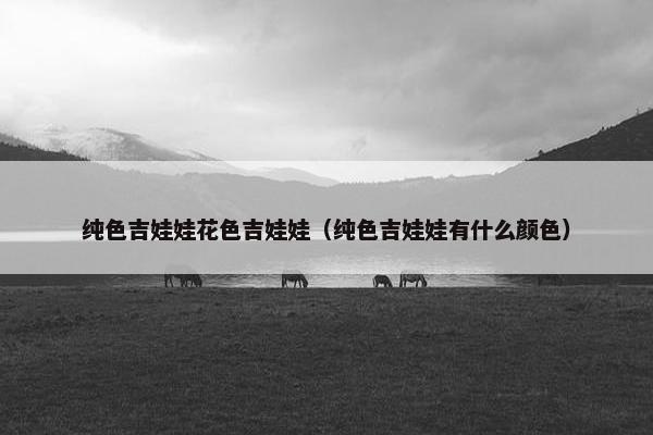 纯色吉娃娃花色吉娃娃（纯色吉娃娃有什么颜色）