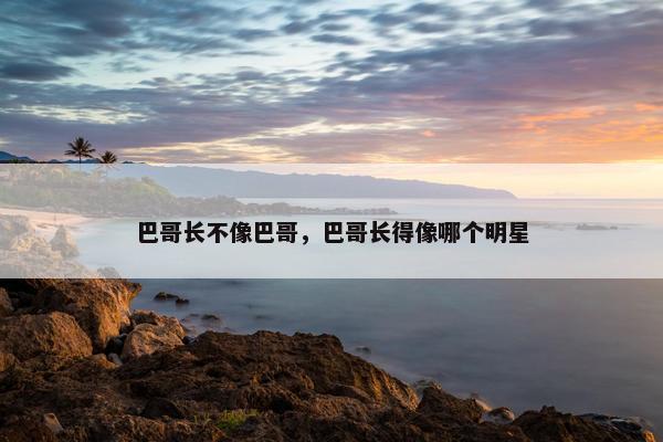 巴哥长不像巴哥，巴哥长得像哪个明星