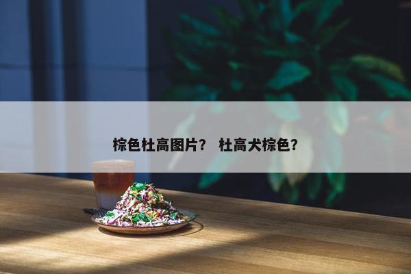 棕色杜高图片？ 杜高犬棕色？