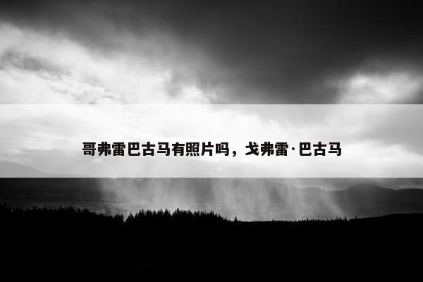 哥弗雷巴古马有照片吗，戈弗雷·巴古马