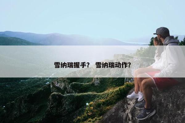 雪纳瑞握手？ 雪纳瑞动作？
