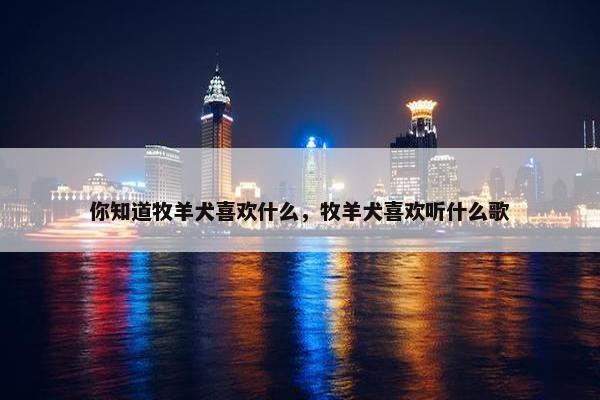 你知道牧羊犬喜欢什么，牧羊犬喜欢听什么歌