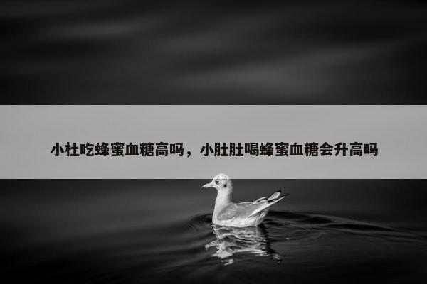 小杜吃蜂蜜血糖高吗，小肚肚喝蜂蜜血糖会升高吗