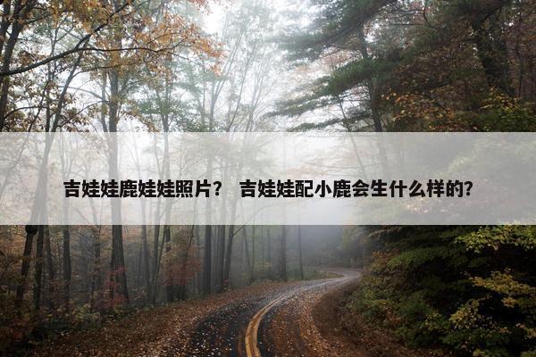 吉娃娃鹿娃娃照片？ 吉娃娃配小鹿会生什么样的？