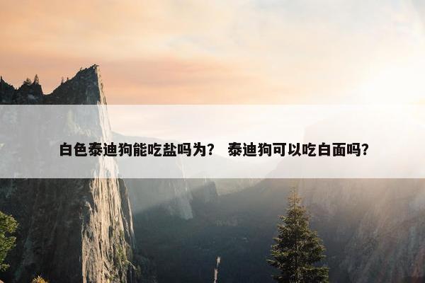 白色泰迪狗能吃盐吗为？ 泰迪狗可以吃白面吗？
