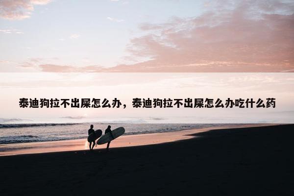泰迪狗拉不出屎怎么办，泰迪狗拉不出屎怎么办吃什么药
