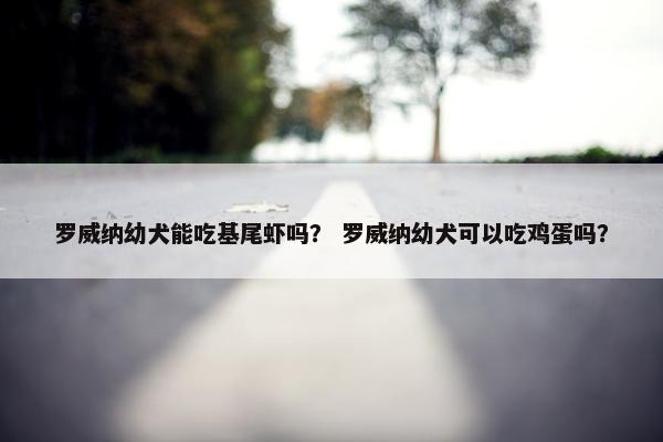 罗威纳幼犬能吃基尾虾吗？ 罗威纳幼犬可以吃鸡蛋吗？