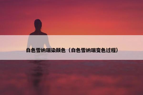 白色雪纳瑞染颜色（白色雪纳瑞变色过程）