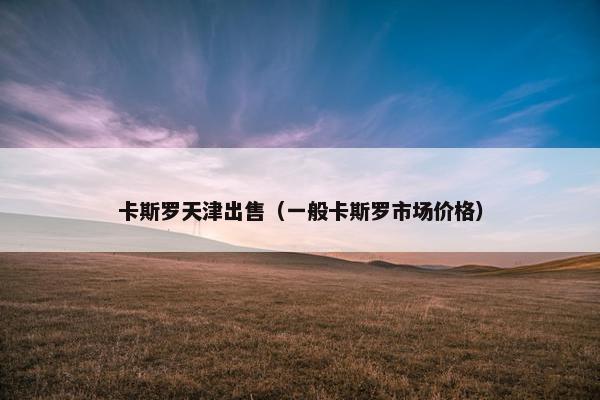 卡斯罗天津出售（一般卡斯罗市场价格）