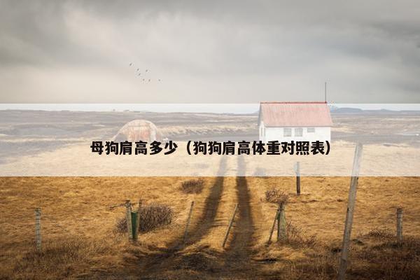 母狗肩高多少（狗狗肩高体重对照表）