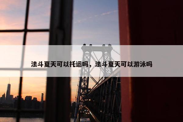 法斗夏天可以托运吗，法斗夏天可以游泳吗