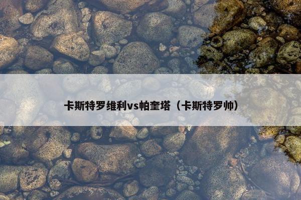 卡斯特罗维利vs帕奎塔（卡斯特罗帅）