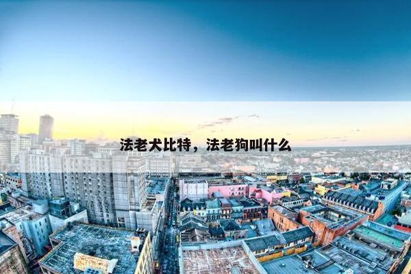 法老犬比特，法老狗叫什么