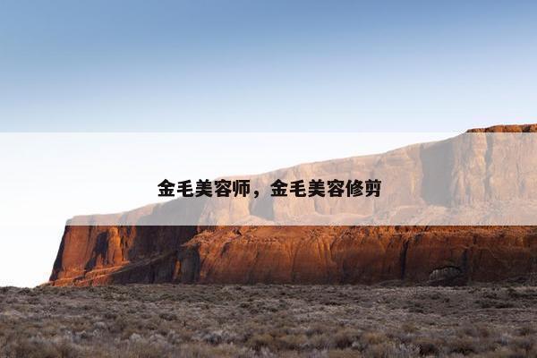 金毛美容师，金毛美容修剪