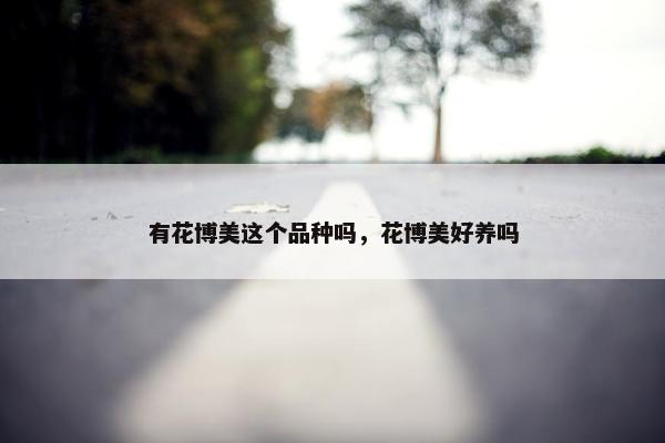 有花博美这个品种吗，花博美好养吗
