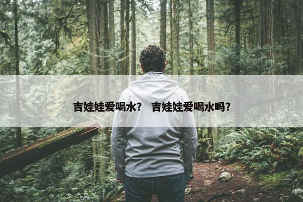 吉娃娃爱喝水？ 吉娃娃爱喝水吗？