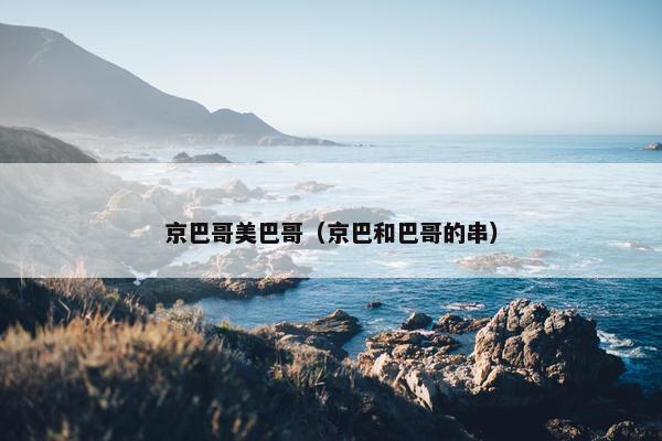 京巴哥美巴哥（京巴和巴哥的串）