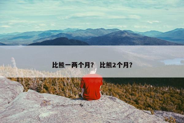 比熊一两个月？ 比熊2个月？