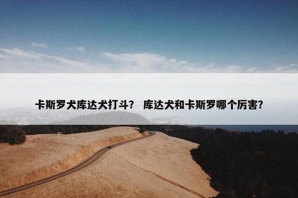 卡斯罗犬库达犬打斗？ 库达犬和卡斯罗哪个厉害？