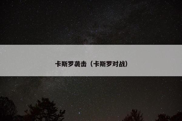 卡斯罗袭击（卡斯罗对战）