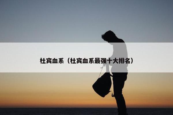 杜宾血系(杜宾血系最强十大排名) 杜宾血系(杜宾血系最强十大排名)