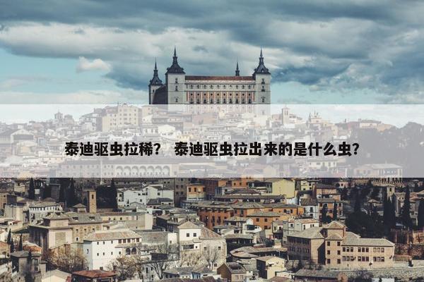 泰迪驱虫拉稀？ 泰迪驱虫拉出来的是什么虫？