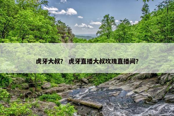 虎牙大叔? 虎牙直播大叔玫瑰直播间?
