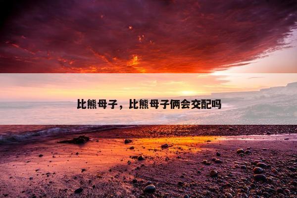 比熊母子，比熊母子俩会交配吗