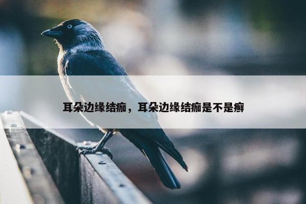 耳朵边缘结痂，耳朵边缘结痂是不是癣
