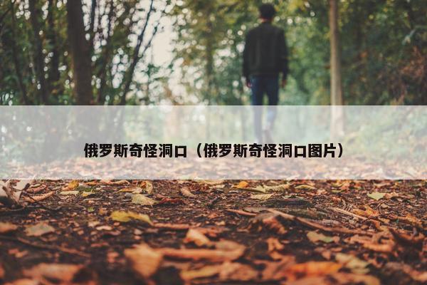 俄罗斯奇怪洞口（俄罗斯奇怪洞口图片）