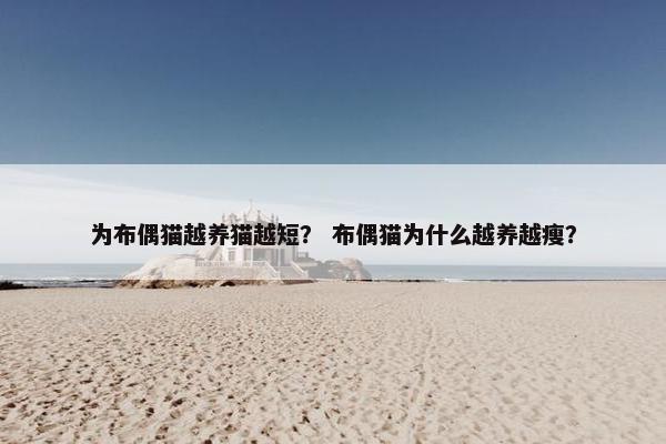 为布偶猫越养猫越短？ 布偶猫为什么越养越瘦？